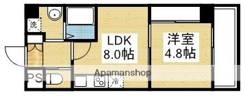 プレジール(1LDK/7階)の間取り写真