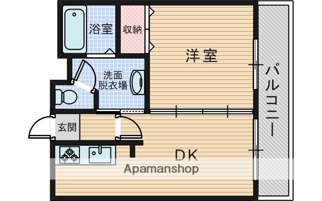 新大阪末広第一ハイツ(1DK/7階)の間取り写真