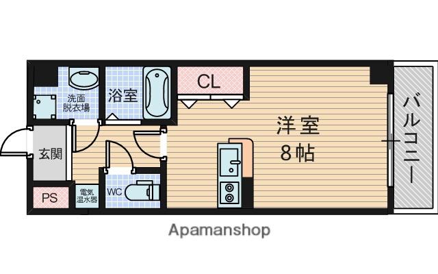 フローライト上新庄駅前(1K/3階)の間取り写真