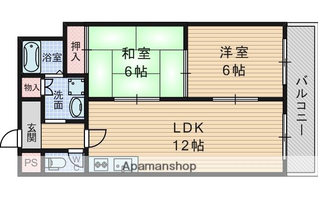サンウエスト(3LDK/3階)の間取り写真