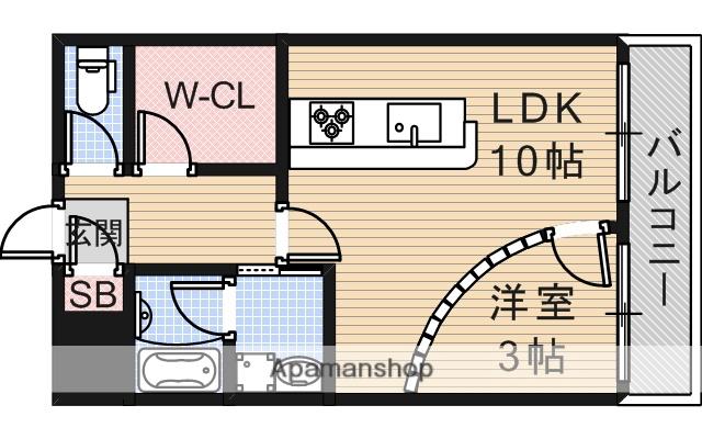 メゾン・ド・プルミエール(1LDK/2階)の間取り写真