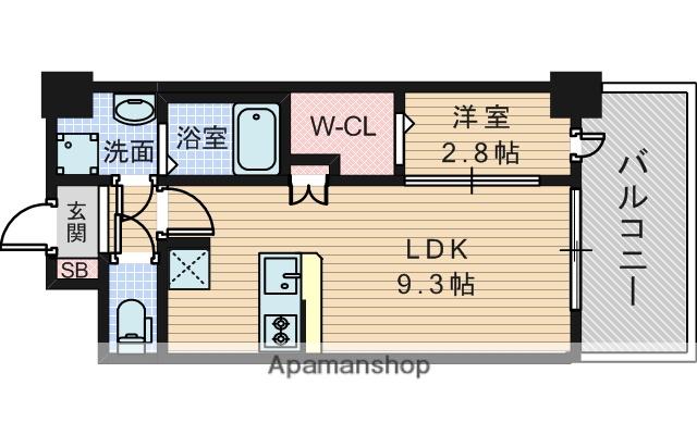 セレニテ新大阪プリエ(1LDK/4階)の間取り写真