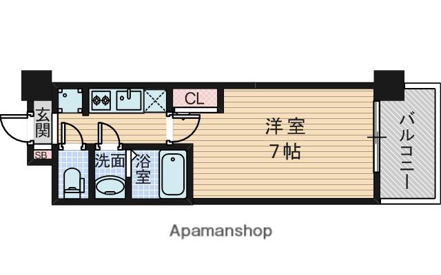 セレニテ新大阪プリエ(1K/14階)の間取り写真