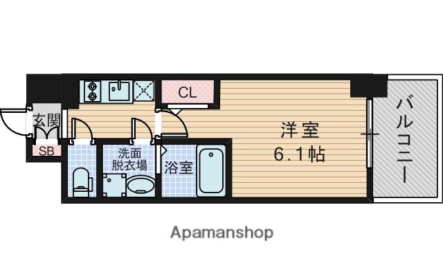 エスリード新大阪ラヴァーグ(1K/8階)の間取り写真