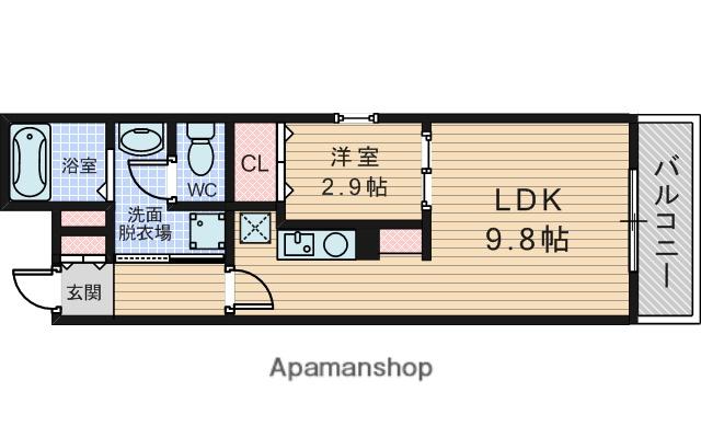 BLANCOSTA THE CLASS(1LDK/4階)の間取り写真