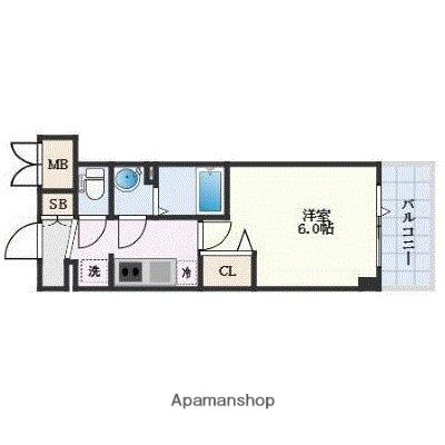 プレサンス新大阪ストリーム(1K/9階)の間取り写真