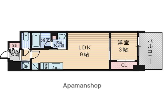 リビオメゾン新大阪(1LDK/11階)の間取り写真