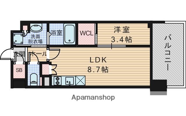 コンフォリア新大阪宮原Q(1LDK/5階)の間取り写真