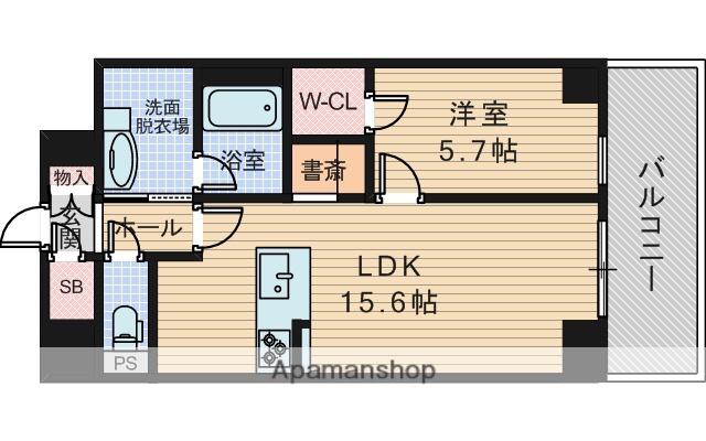 BIONA(1LDK/7階)の間取り写真