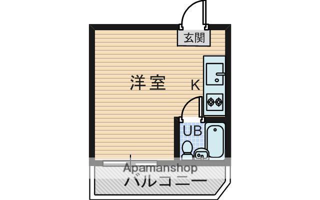 福井第3マンション(ワンルーム/3階)の間取り写真