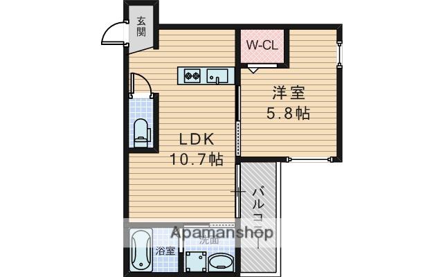 アヴェイル淡路(1LDK/3階)の間取り写真