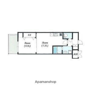 エスリードレジデンス江坂垂水町(1DK/7階)の間取り写真