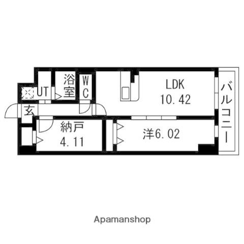 アーバンパーク新大阪(2LDK/8階)の間取り写真