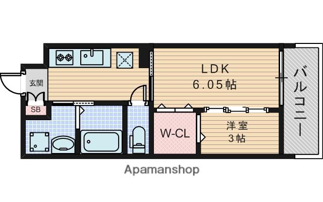 WORVE吹田江坂(2K/2階)の間取り写真