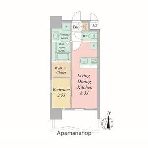 セレニテ新大阪アリエ(1LDK/7階)の間取り写真