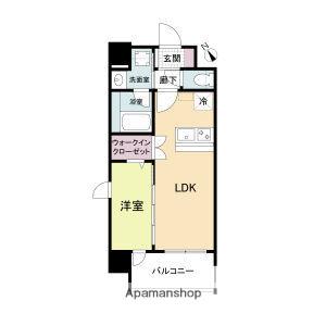 ブランシエスタ南吹田パークサイド(1LDK/8階)の間取り写真