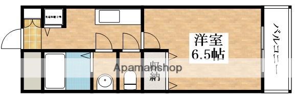 ルナアーク ファースト(1K/2階)の間取り写真