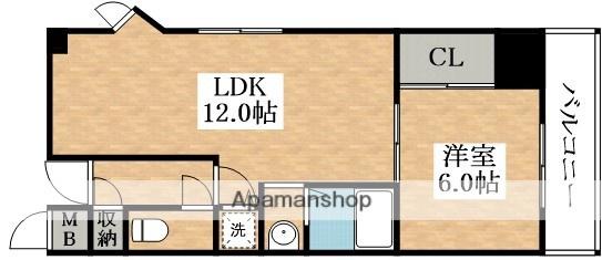 セレネ37(1LDK/5階)の間取り写真