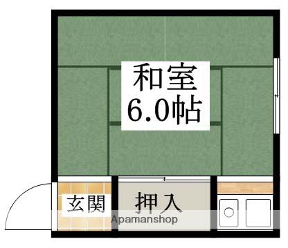 高見パッション(ワンルーム/2階)の間取り写真