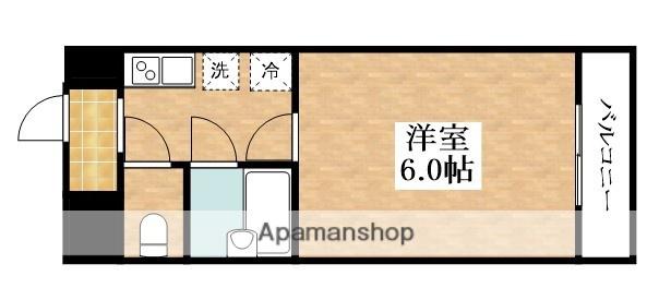 ベルメゾンK(1K/3階)の間取り写真