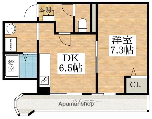 309プラザ(1DK/2階)の間取り写真