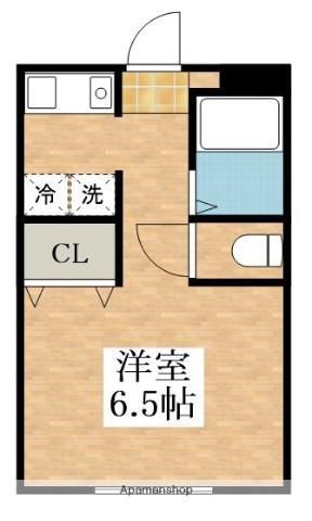寺田ビル(1K/3階)の間取り写真