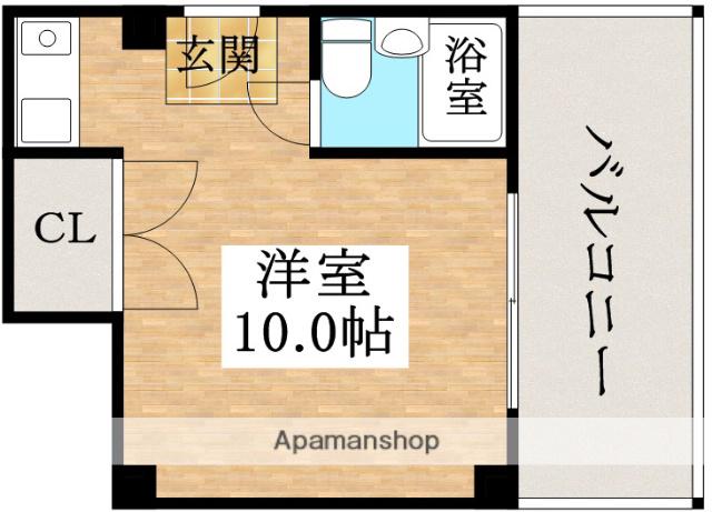 ウインライフ松原Ⅱ(ワンルーム/5階)の間取り写真