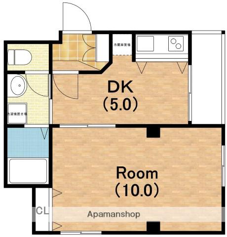 サンシティ中野(1DK/5階)の間取り写真