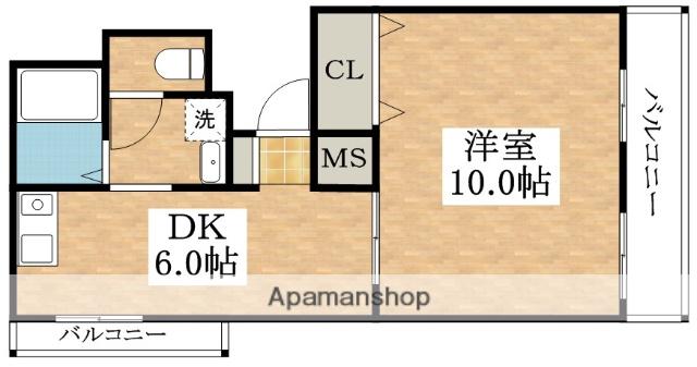 レガーレ長居公園(1DK/7階)の間取り写真