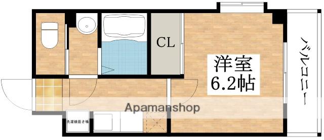 ARATA松原天美東(1K/3階)の間取り写真