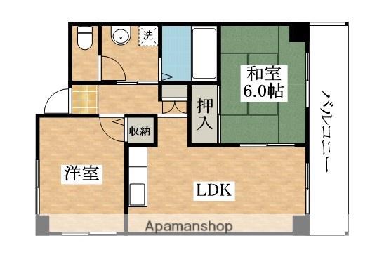 ボナールデト(2LDK/3階)の間取り写真