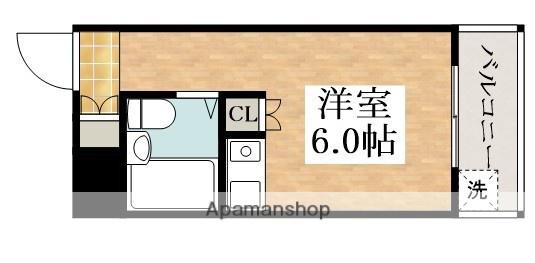 エアハウス矢田駅前(ワンルーム/2階)の間取り写真