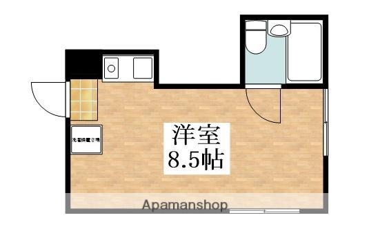 松野コーポC棟(ワンルーム/3階)の間取り写真