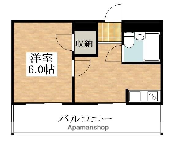 ルーモ矢田Ⅱ(1K/5階)の間取り写真