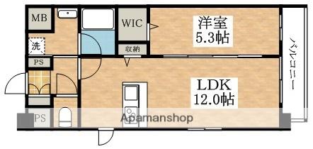 GRAND ECLAT(1LDK/3階)の間取り写真