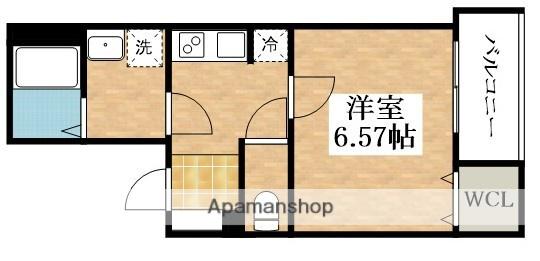 FSTYLE東新町2号館(1K/3階)の間取り写真