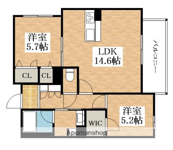 NT MAISONⅢ(2LDK/3階)の間取り写真