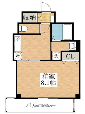 アースウェル(1K/3階)の間取り写真