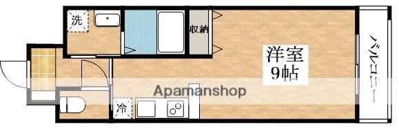 コンフォートE(1K/2階)の間取り写真