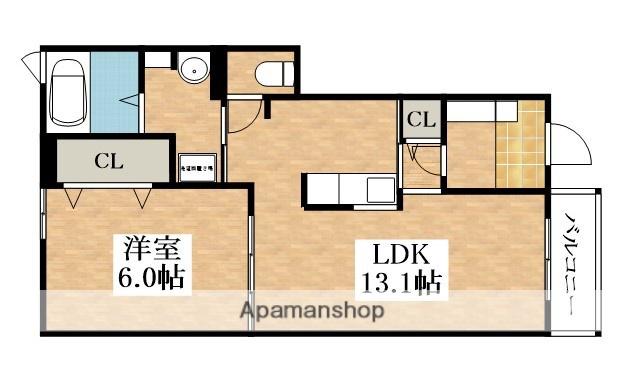メゾン エインシェントⅢ(1LDK/1階)の間取り写真