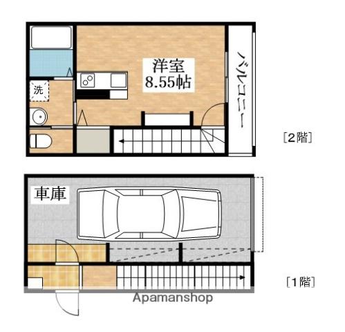あんしんVIEW恵我之荘13-1020(ワンルーム/1階)の間取り写真