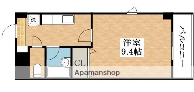 プレジデント21(1K/6階)の間取り写真