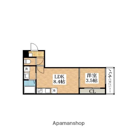 TIO RUHE(1LDK/1階)の間取り写真