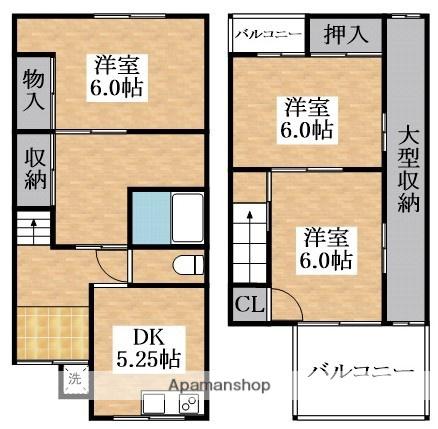 Ｄ−ＨＯＵＳＥ(3SLDK)の間取り写真