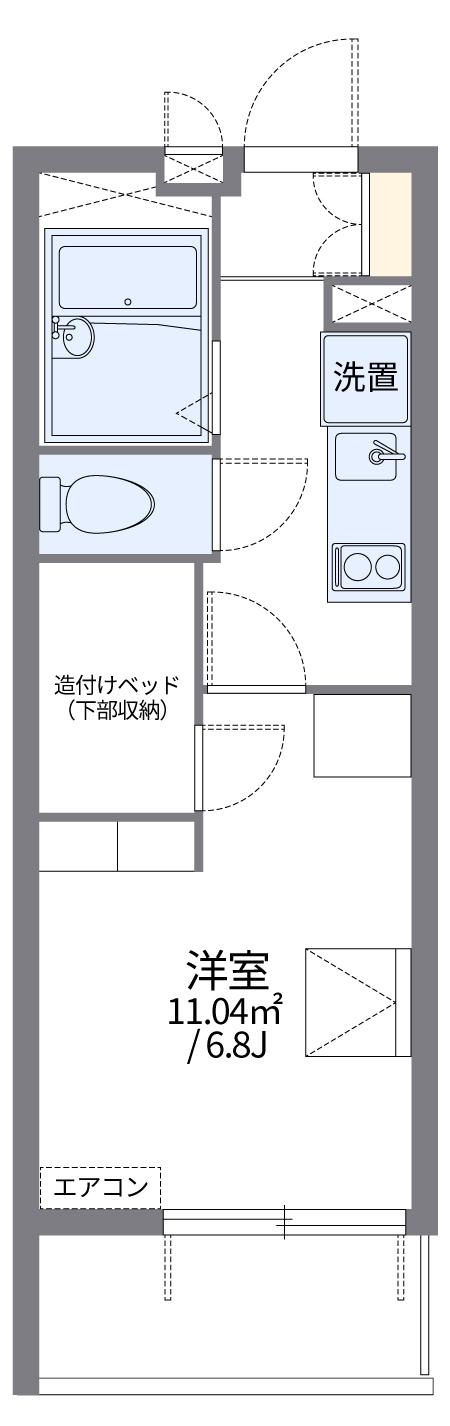 レオパレス豊里Ⅱ(1K/1階)の間取り写真