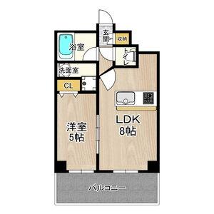 CITY SPIRE十三東(1LDK/8階)の間取り写真