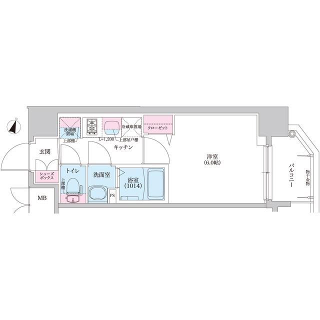 プレサンスブルーム東三国(1K/5階)の間取り写真