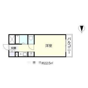 デイグラン上新庄(ワンルーム/6階)の間取り写真