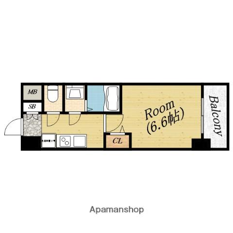 アドバンス北大阪ロワン(1K/3階)の間取り写真