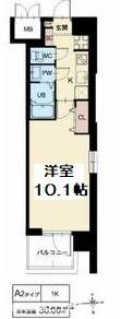 スプランディッド京橋イースト(1K/4階)の間取り写真